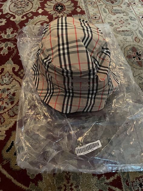 supreme burberry crusher hat|Buy Supreme x Burberry Crusher 'Pink' .